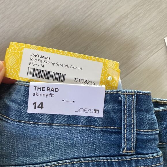 Joe’s Jeans Rad Fir Skinny Stretch Denim Shaken Blue Size 14 nwt Stitch Fix - Picture 5 of 6